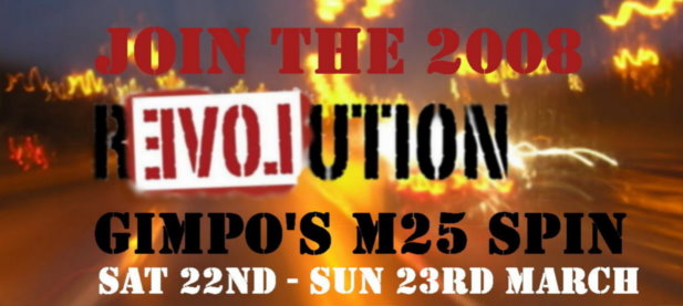 Join the 2008 M25 Spin, Sat 22nd - Sun 23rd March